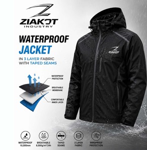 <b>Waterproof</b> <b>Jacket</b> in 3 Layer Fabric with Taped SeamsHigh Quality Wholesale North Men's Long Stand Collar Puffer <b>Jacket</b> Premium - Product Image 4