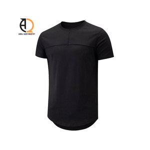 T-shirt personnalisé Hip Hop Streetwear noir à épaules tombantes, surdimensionné, avec strass, pour homme, avec transfert de strass - Product Image 3