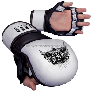 Sắt đấm mma sparring găng tay với biểu tượng tùy chỉnh tay bảo vệ loại làm bằng da bền và nhựa - Product Image 1