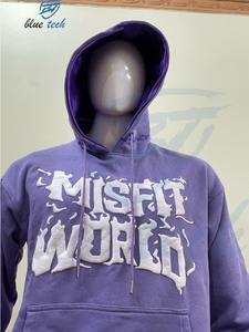 Sudadera con Capucha de Manga Corta, Estilo Urbano, Primavera, Tela de Jersey de Algodón de 300g, Transpirable, con Bolsillos, Diseño Personalizado, Unisex - Product Image 3