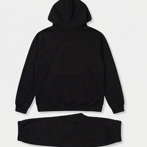 ชุดวอร์มผู้ชายโลโก้สั่งทำ เสื้อฮู้ดผ้าฝ้ายฟลีซและกางเกงจ็อกเกอร์ ชุดเซ็ต 2 ชิ้น คุณภาพสูงสำหรับผู้ชาย - Product Image 6