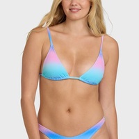 Ensemble bikini triangle dos nu pour femme en Spandex/Nylon écologique, séchage rapide, respirant, perles, couleurs vives, deux pièces