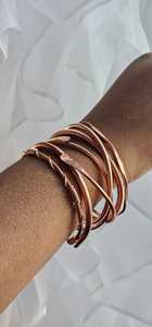 Bracelet jonc rond en laiton pour homme, bijou minimaliste, accessoire de mode - Product Image 6