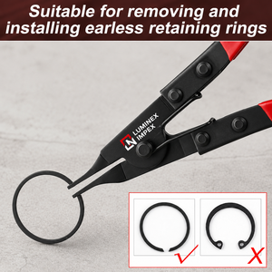 LUMINEX IMPEX <b>Long</b> <b>Nose</b> Stainless Steel Lightweight Jewelry Polishing Pliers for Bracelet Making - Product Image 2