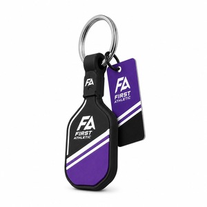 Lightweight Rubber Pickleball Keychain with Mini Paddle Design Durable Key <b>Ring</b>-Great Gift for Fans & Players - Product Image 5