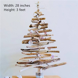 Arbre de Vie en bois pliable et flexible fait main avec support, parfait pour les décorations de Noël et de fêtes - Product Image 3