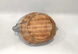 Vintage French Wire <b>Egg</b> <b>Basket</b>: Rooster Design, Farmhouse Decor - Product Image 3