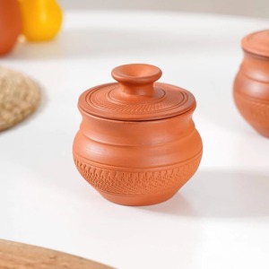 Pot à fleurs en terre cuite traditionnel japonais avec couvercle, capacité de 250 ml, jardinière décorative pour usage intérieur/extérieur - Product Image 5