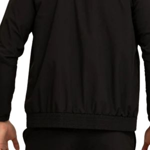 <b>Men's</b> Black Bomber <b>Jacket</b> Casual <b>Lightweight</b> Zip Up Stand Collar <b>Jacket</b> Ribbed Hem Custom Wholesale - Product Image 4