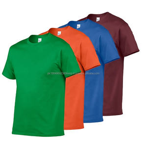 Venta al por mayor diseñe su propia Camiseta de algodón logotipo personalizado impresión camiseta en blanco - Product Image 1