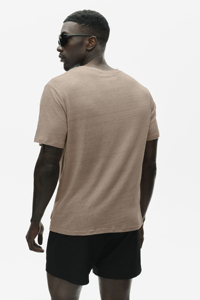 เสื้อยืดคอกลมผู้ชายคลาสสิก ผ้าฝ้าย 100% สีพื้น เนื้อนุ่ม สวมใส่สบาย เหมาะสำหรับฤดูร้อนและใส่ได้ทุกวัน - Product Image 5