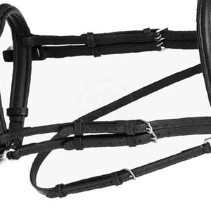 Bridas de Cuero para Caballo con Cabezal Curvado Ligeramente, de Calidad Exclusiva, Hechas en Pakistán - Product Image 3
