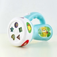 Lampe torche musicale Montessori Explorer Color, projecteur d'animaux éducatif, lampe torche pour enfants, jouets D.J., 18 mois et plus, sans piles AAA
