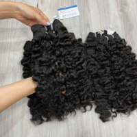 Cheveux Humains Vietnamiens Bouclés Birmanes à la Vapeur, Tissage de Qualité Supérieure, 100% Naturels, Prêts à l'Expédition, Densité Maximale, Doux et Lisses