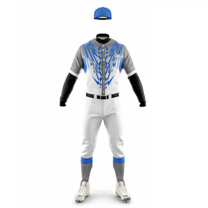 2026 Latest Design Baseball <b>Suit</b> Training Uniform OEM Service Quick Dry Solid Color Sublimated Design Uniform Pattern Plain Kit - Product Image 2