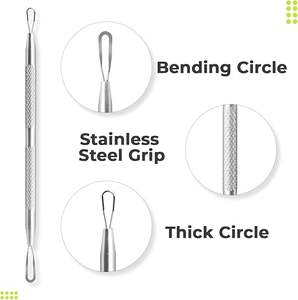 เครื่องมือกำจัดสิวหัวดำคุณภาพดี ทำจากสแตนเลส เครื่องมือดูแลส่วนบุคคล - Product Image 4