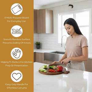 เขียงไม้ทำมือจากอินเดีย ผลิตด้วยฝีมือประณีต สำหรับใช้ในครัวทุกวัน ราคาดีที่สุด - Product Image 6