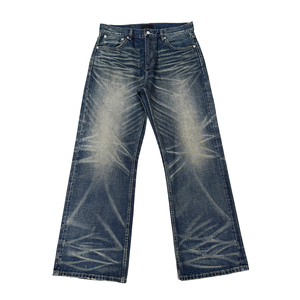 Jeans pour hommes OEM, jeans droits, jeans vintage pour les détaillants de mode américains, prix d'usine, fournisseur en gros - Product Image 6