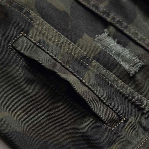 Denim Covered Button Turn-down Collar Men's <b>Jacket</b> <b>Camo</b> Design OEM ODM Service Custom Made High Quality Cheap Price Low MOQ - Product Image 6