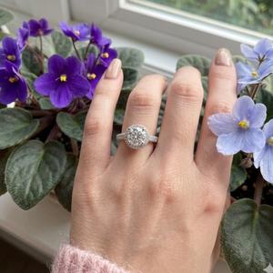 Classic design Manufacturer Wholesale Price Fine Jewellery 18K Solid White Gold Natural Diamond Semi Mounting Engagement Ring - Product Image 4