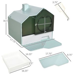 Lettiera Intelligente XXL per Gatti con Pulizia Automatica, Facile da Pulire, Grande Capacità, Forma Quadrata Carina per la Pulizia degli Animali Domestici - Product Image 5