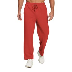 Olive <b>Green</b> Relaxed Men Plus Size Joggers French Terry Open Hem Elastic Waist Athletic Training Pants - Product Image 3