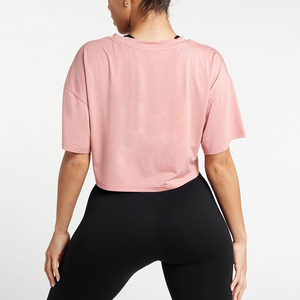 T-shirts courts écologiques pour femmes, col rond, 100% coton respirant, fabriqués au Pakistan - Product Image 2