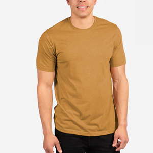 T-shirt Homme Oversize de Qualité Supérieure Nouvelle Collection Été Manches Courtes Couleur Unie 100% Coton Fitness - Product Image 1