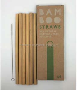 Pajita de Bambú Biodegradable al por Mayor, Tubo de Bebida de Madera Reutilizable de Alta Resistencia para Uso en Festivales Ecológicos - Product Image 6
