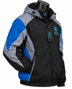 Veste coupe-vent à capuche pour homme OARH_INT INDUSTRY, couleur contrastée, polyester, fermeture éclair, style sportif d'automne - Product Image 6