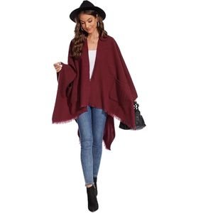 Shawl <b>Wraps</b> for Women, Elegant Knitted Cape Open Front Poncho Scarf <b>Blanket</b> Cardigan Coat for Autumn and Winter - Product Image 1
