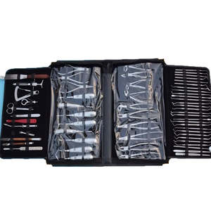 Kit d'instruments chirurgicaux manuels pour laboratoire dentaire en acier inoxydable, comprenant des explorateurs, des détartreurs, des élévateurs radiculaires et un miroir buccal, par Dentavex - Product Image 1