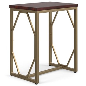 Mesa de Centro Moderna con Cubierta de Madera y Estructura Metálica para Sala de Estar - Product Image 1