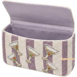 Sac à bandoulière perlé Martini, Sac à main cocktail, Pochette de soirée faite à la main, Sac chic et tendance, Pochette pour soirée entre filles, Sac esthétique perlé - Product Image 3