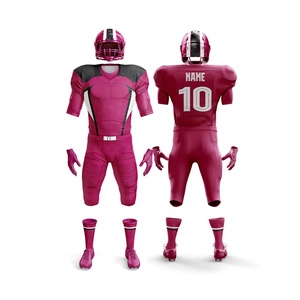 Fabricant d'usine, uniforme de football américain personnalisé, dernier design, 100% polyester, manches courtes, logo sur le devant, toutes saisons - Product Image 6