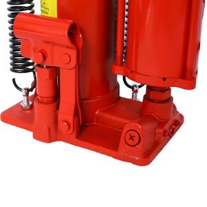 Martinetto idraulico pneumatico a bottiglia da 12 tonnellate/24000 libbre con intervallo di sollevamento di 9,8-19,3 pollici, interamente saldato, con maniglia manuale e pompa ad aria per auto - Product Image 5