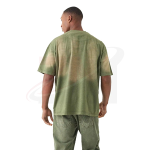 Camiseta Oversize para Hombre con Lavado Ácido, de Algodón Suave, Colección de Ropa Casual Urbana Premium, Camiseta Pesada para Hombre con Lavado Ácido - Product Image 2