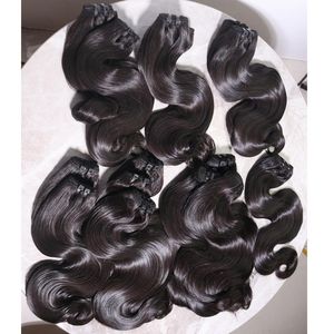 Paquete de Cabello Remy Natural Ondulado Color Natural (1B) Calidad Premium Fábrica Vietnamita Doble Trama a Máquina - Product Image 6