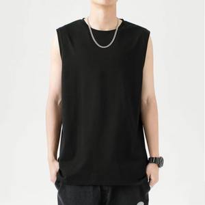 เสื้อกล้ามผ้าฝ้าย 230gsm เสื้อกล้ามออกกำลังกายผู้ชาย เสื้อยืดแขนกุดผู้ชาย เสื้อกล้าม เสื้อยืดแขนกุด ชุดออกกำลังกาย ชุดลำลอง ชุดทางการ - Product Image 6