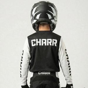 New Custom High Quality Breathable Printed Quick-drying Adult Motocross Racing Jersey Spandex/Polyester Full Sleeve All Seasons - Product Image 2