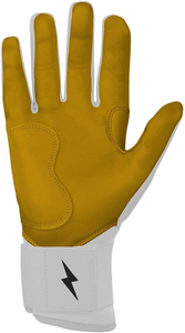 Custom Logo Design Premium Split Leather Durable Lightweight Baseball Batting Gloves <b>Snap</b> Closure Professional Bruce Bolt - Product Image 2