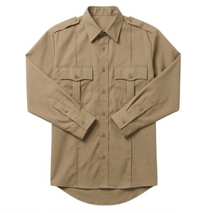 เสื้อเชิ้ตยูนิฟอร์มแบบใหม่สำหรับฤดูใบไม้ร่วง แขนยาวและแขนสั้น สำหรับเจ้าหน้าที่รักษาความปลอดภัย ผลิตจากโพลีเอสเตอร์/คอตตอน - Product Image 1