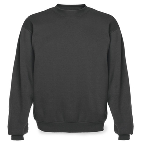 Sudadera Unisex de Cuello Redondo, Corte Regular, Color Sólido, Tejida, Informal, Otoño, Morado - Product Image 5