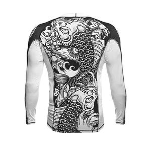 เสื้อรัดกล้ามเนื้อ MMA แบบสั่งทำพิเศษสำหรับการฝึกซ้อมมวยปล้ำ BJJ No Gi ศิลปะการต่อสู้ พร้อมการพิมพ์แบบ Sublimation - Product Image 3
