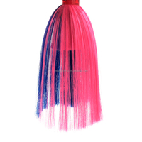 NOUVEAU ARRIVÉ 8 pouces tête de poupée plate en plastique leurre de pêche à la traîne cheveux en nylon wahoo marlin jeu d'eau salée leurre de pêche matériel de pêche