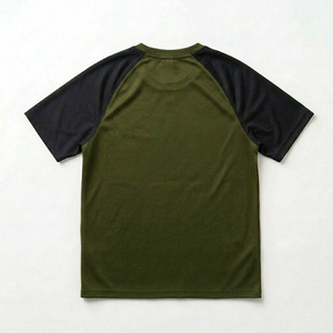 Camiseta de algodón personalizada para hombre, estilo raglan, holgada, con estampado gráfico, estilo urbano, al por mayor a precio económico. - Product Image 5