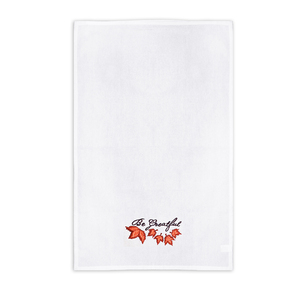 Serviette de cuisine brodée florale, serviette de cuisine brodée de qualité supérieure 100% coton, douce, absorbante, décorative - Product Image 3