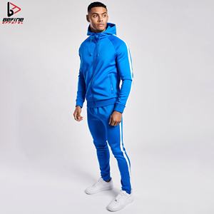 ชุดวอร์มซิปสองชิ้นคุณภาพพรีเมียมสำหรับผู้ชาย ชุดออกกำลังกายผ้าฟลีซเทคโนโลยี ชุดวอร์มซิปสำหรับวิ่งจ๊อกกิ้ง เหมาะสำหรับฤดูหนาว - Product Image 2