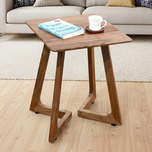 Acacia Wood <b>Rectangle</b> <b>Side</b> <b>Table</b> Wholesale | Modern Minimalist Design | Moradabad Manufacturer | Tabletop Installation - Product Image 1