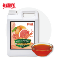 Mastercarefully Grapefruit Siroop Vloeibare Concentraatfles HACCP ISO HALAL Gecertificeerd 1 Jaar Houdbaarheid Gemaakt in Tainan, Taiwan 2,5kg